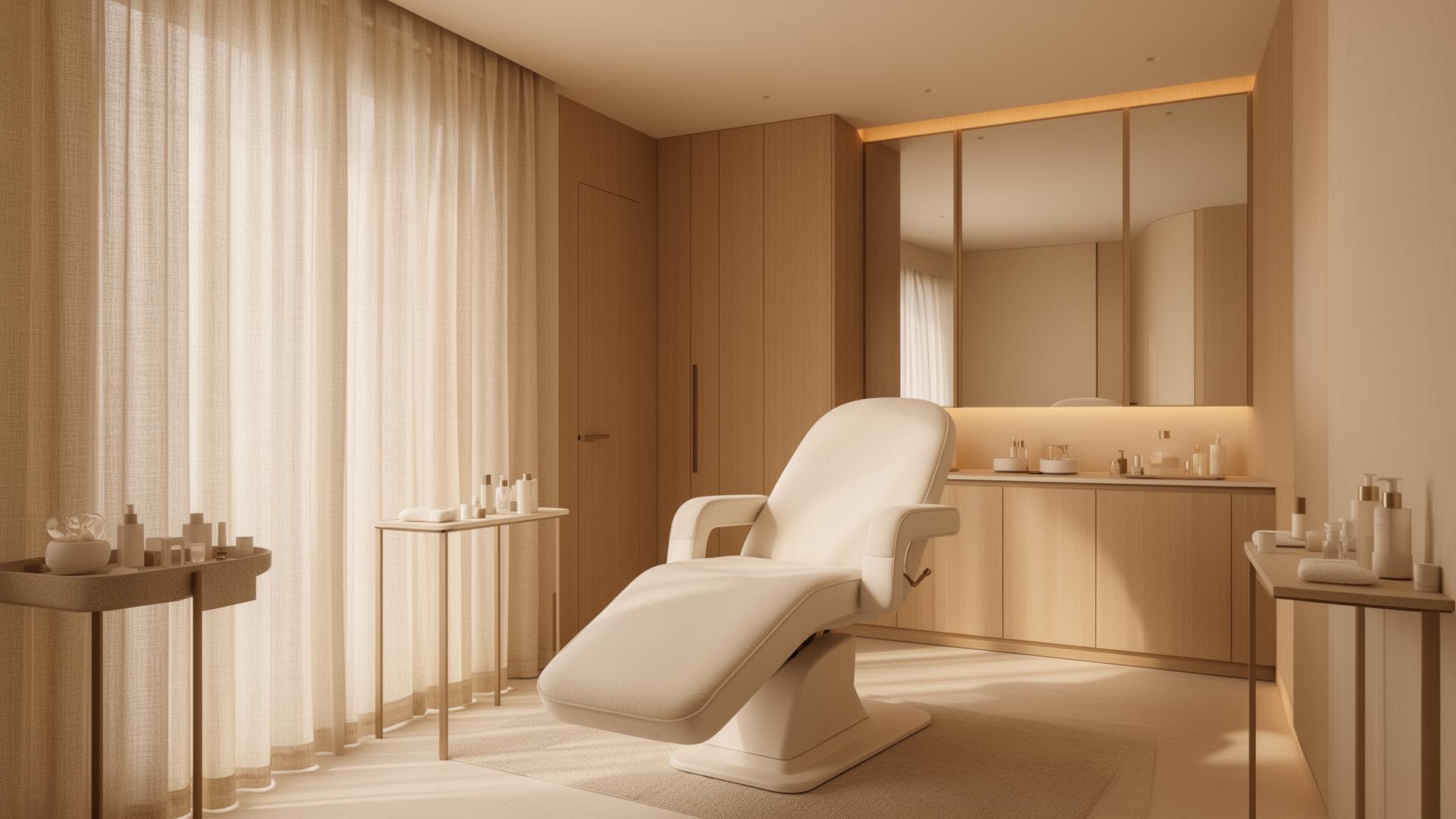 Klidný interiér kosmetického salonu Derma Divina v Kutné Hoře